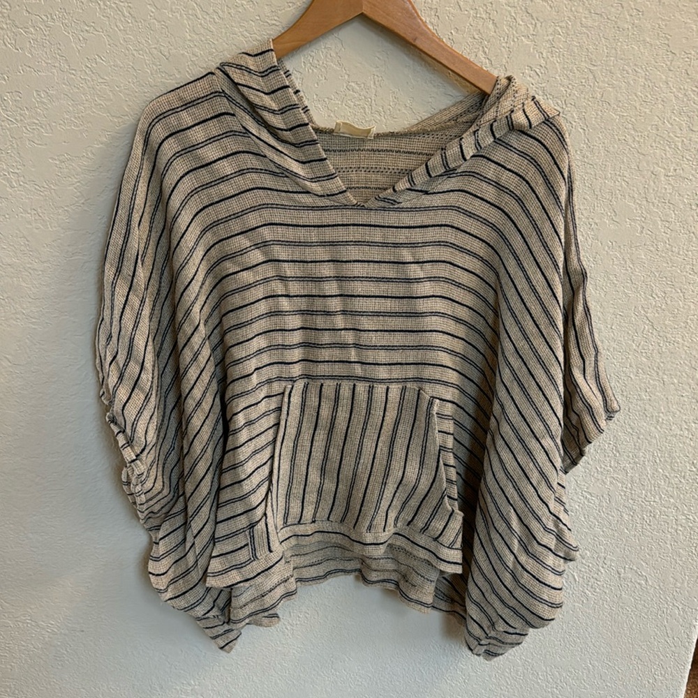 Urban Renewal Urban Outfitters Poncho Women’s OS Striped Hooded Poncho One Size